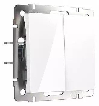 Выключатель двухклавишный Werkel белый W1120001 4690389155192