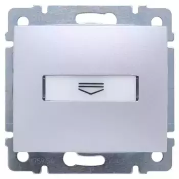 Выключатель карточный Legrand Valena с выдержкой времени и подсветкой алюминий 770234