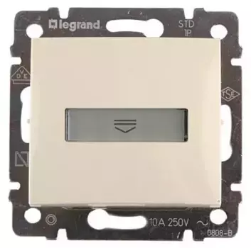 Выключатель карточный Legrand Valena с выдержкой времени и подсветкой слоновая кость 774134