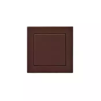 Выключатель одноклавишный Liregus Epsilon коричневый 28-132