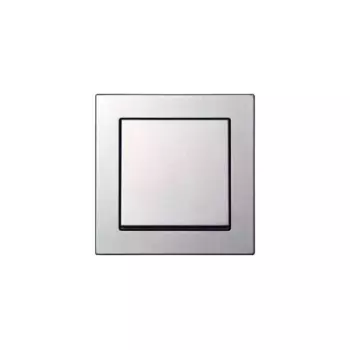 Выключатель одноклавишный Liregus Epsilon серебро 28-172