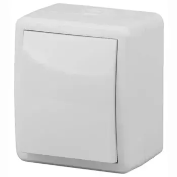 Выключатель одноклавишный с подсветкой ЭРА Эксперт 10AX 250V IP54 11-1402-01 Б0020671