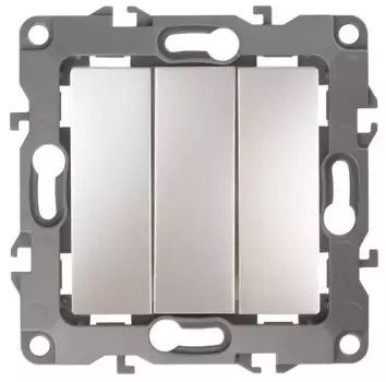 Выключатель трехклавишный ЭРА 12 10AX 250V 12-1107-15 Б0019302