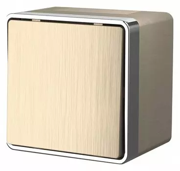 Выключатель Werkel одноклавишный влагозащищенный Gallant шампань рифленый W5010210 4690389164026