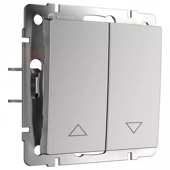 Выключатель жалюзи Werkel серебряный W1124506 4690389155987
