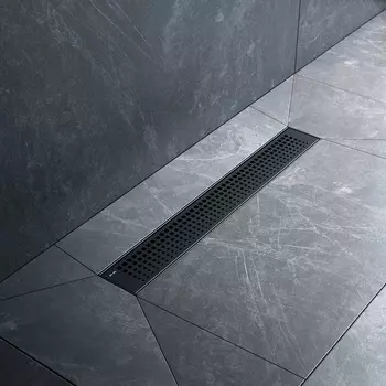 Душевой трап (лоток) AM.PM MasterFlow Cut Gradient 50 см, черный матовый