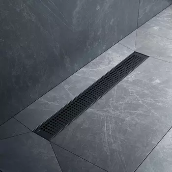 Душевой трап (лоток) AM.PM MasterFlow Cut Gradient 60 см, черный матовый