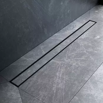 Душевой трап (лоток) AM.PM MasterFlow Tile 90 см, черный матовый