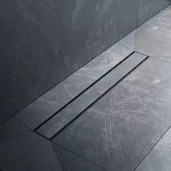 Душевой трап (лоток) AM.PM PrimeFlow Tile 60 см, черный матовый