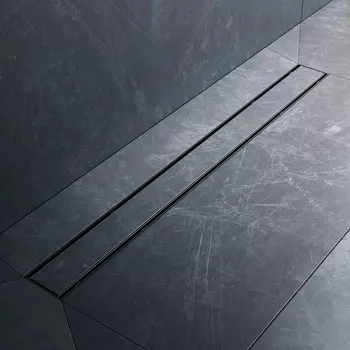 Душевой трап (лоток) AM.PM PrimeFlow Tile 80 см, черный матовый