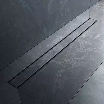Душевой трап (лоток) AM.PM PrimeFlow Tile 90 см, черный матовый