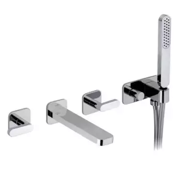 Webert LV720901015 Смеситель для ванны с изливом, встраиваемый, цвет хром