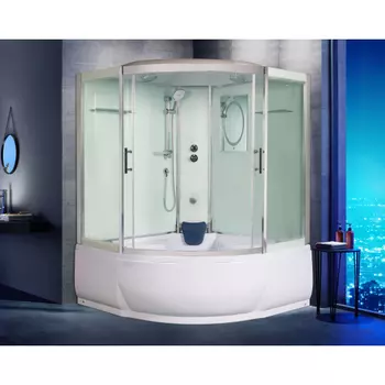 Душевая кабина WeltWasser WW500 Emmer 15055-2 150х150 10000004658 профиль хром, стекло прозрачное