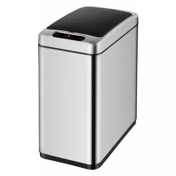 Ведро для мусора сенсорное Weltwasser Navy 8L сталь матовая