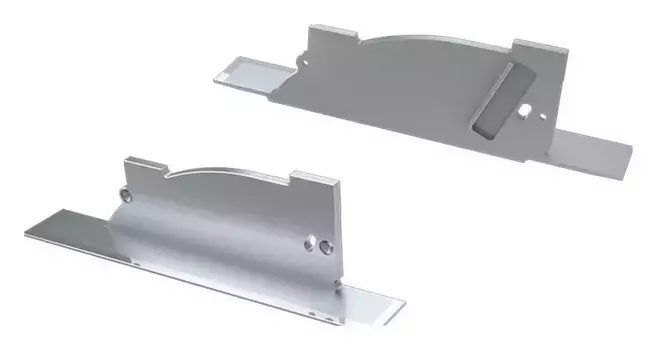 Заглушка Arlight ALM-ARC-Single серая левая с отверстием 026793