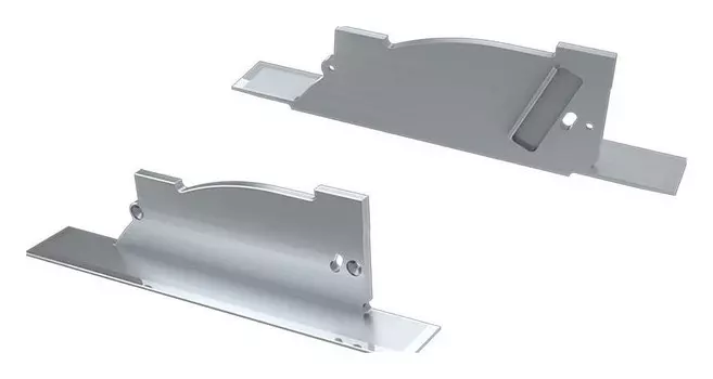 Заглушка Arlight ALM-ARC-Single серая правая с отверстием 026794