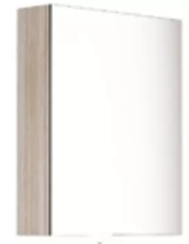 Зеркальный шкаф RUSH подвесной YELL 50 Беленый Дуб (YEM57051WO)