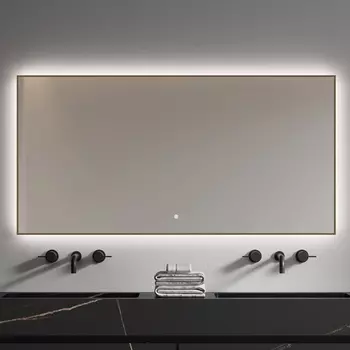 Зеркало Armadi Art 543-140 70 с подсветкой, диммером, с антизапотевателем, золото