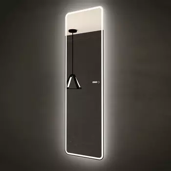 Зеркало Art&Max Terni 45, с подсветкой и часами