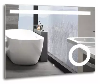 Зеркало Azario Лайт 80х60 с подсветкой (ФР-00001377)