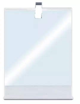 Зеркало Aquaton Бекка 60 с подсветкой светлое дерево