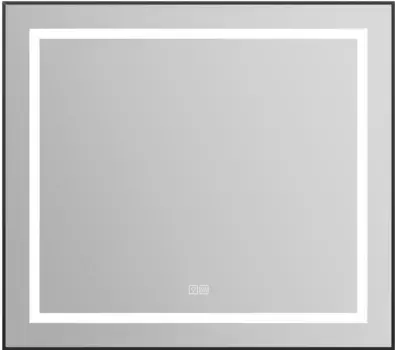 Зеркало BelBagno Kraft 88.5х78.5 с подсветкой, подогревом, черное (SPC-KRAFT-885-785-TCH-WARM-NERO)