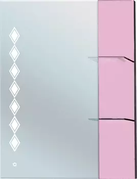 Зеркало Bellezza Глория Гласс 90 розовое