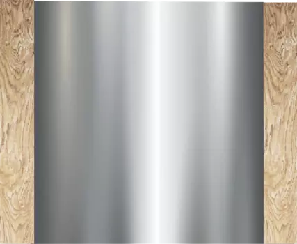 Зеркало Bellezza Лоренцо 100 дуб светлый