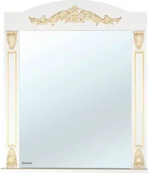 Зеркало Bellezza Луиза 80 бежевое патина золото