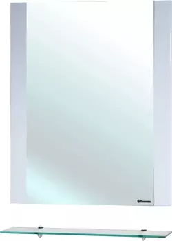 Зеркало Bellezza Рокко 80 белое, с полкой