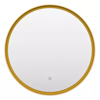 Зеркало Brevita Pluto 60х60 с подсветкой золото