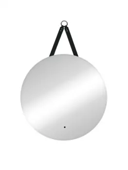 Зеркало CONTINENT Best D 65х65 с подсветкой черный ремень
