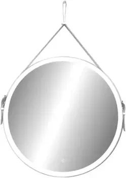 Зеркало CONTINENT Millenium 65х65 с подсветкой белый ремень