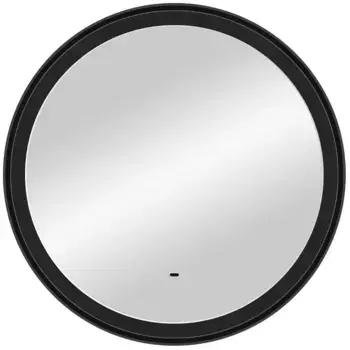Зеркало CONTINENT Planet 70х70 с подсветкой черный