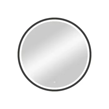 Зеркало CONTINENT Style 80х80 с подсветкой черный
