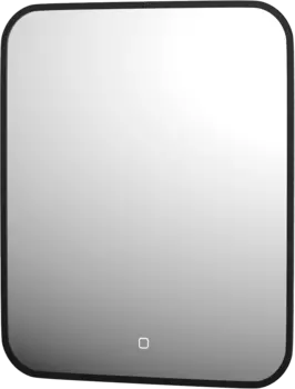 Зеркало Defesto Aura DF 2963S 50x60, с нейтральной подсветкой, сенсорный выключатель, черное