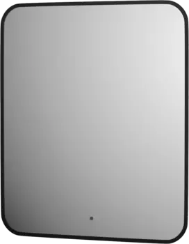 Зеркало Defesto Aura DF 2966R 60x70, с нейтральной подсветкой, инфракрасный выключатель, черное