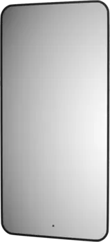 Зеркало Defesto Aura DF 2968R 60x120, с нейтральной подсветкой, инфракрасный выключатель, черное