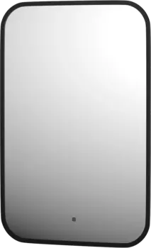 Зеркало Defesto Aura DF 2972R 40x60, с теплой подсветкой, инфракрасный выключатель, черное