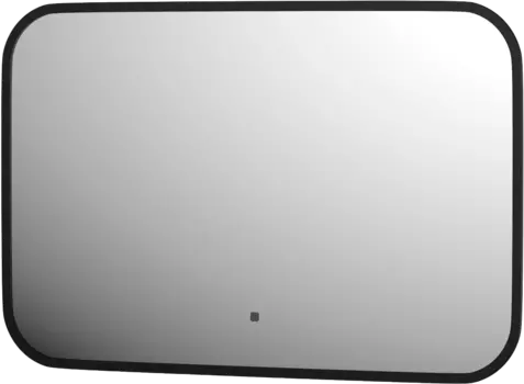 Зеркало Defesto Aura DF 2972RH 60x40, с теплой подсветкой, инфракрасный выключатель, черное