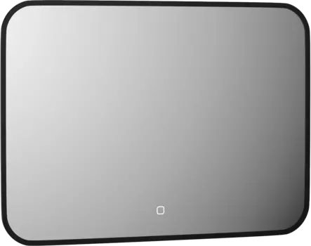 Зеркало Defesto Aura DF 2974SH 70x50, с теплой подсветкой, сенсорный выключатель, черное