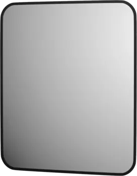 Зеркало Defesto Aura DF 2976 60x70, с теплой подсветкой, без выключателя, черное