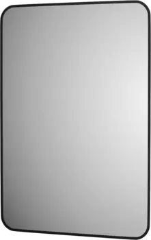 Зеркало Defesto Aura DF 2979 70x100, с теплой подсветкой, без выключателя, черное