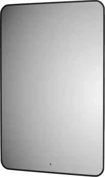 Зеркало Defesto Aura DF 2980R 80x120, с теплой подсветкой, инфракрасный выключатель, черное