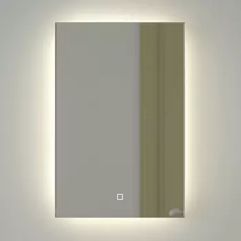 Зеркало Defesto Glow DF 2502S 40х60 с LED-подсветкой, 4 500 K, сенсорный выключатель