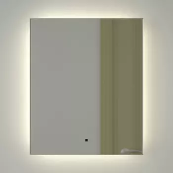 Зеркало Defesto Glow DF 2503R 50х60 с LED-подсветкой, 4 500 K, инфракрасный выключатель