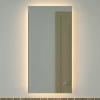 Зеркало Defesto Glow DF 2515 50х100 с LED-подсветкой, 3000 K, без выключателя