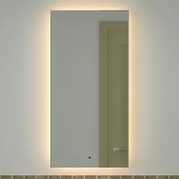 Зеркало Defesto Glow DF 2515R 50х100 с LED-подсветкой, 3000 K, инфракрасный выключатель