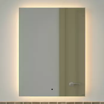 Зеркало Defesto Glow DF 2517R 60х80 с LED-подсветкой, 3000 K, инфракрасный выключатель