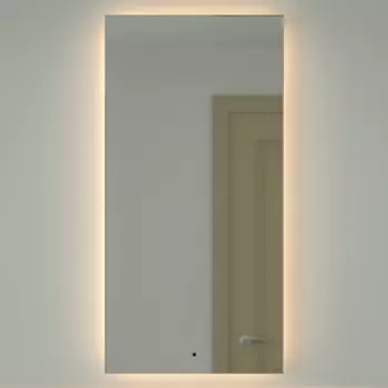 Зеркало Defesto Glow DF 2518R 60х120 с LED-подсветкой, 3000 K, инфракрасный выключатель